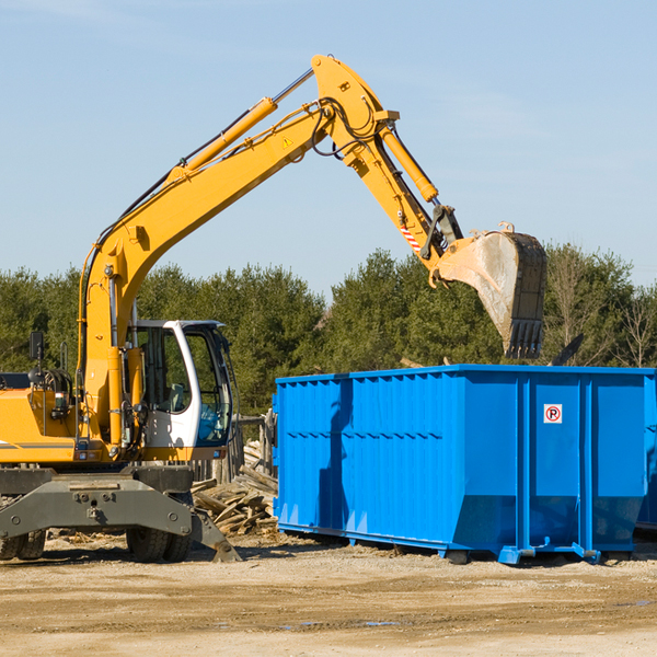 can i rent a residential dumpster for a construction project in Caldwell Texas